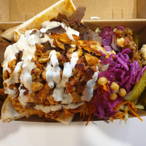 Mix Souvlaki Box (Chicken & Lamb)